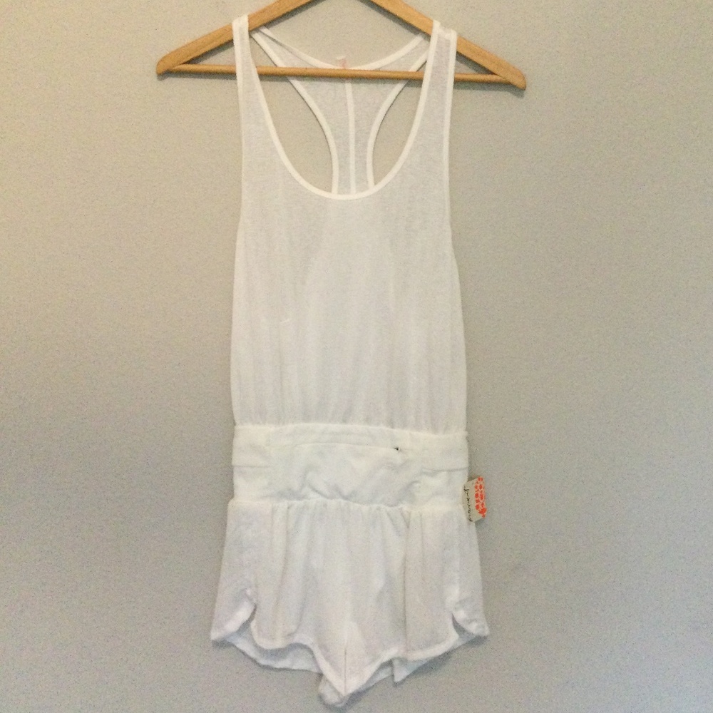 NWT Free People Light as air XS white romper